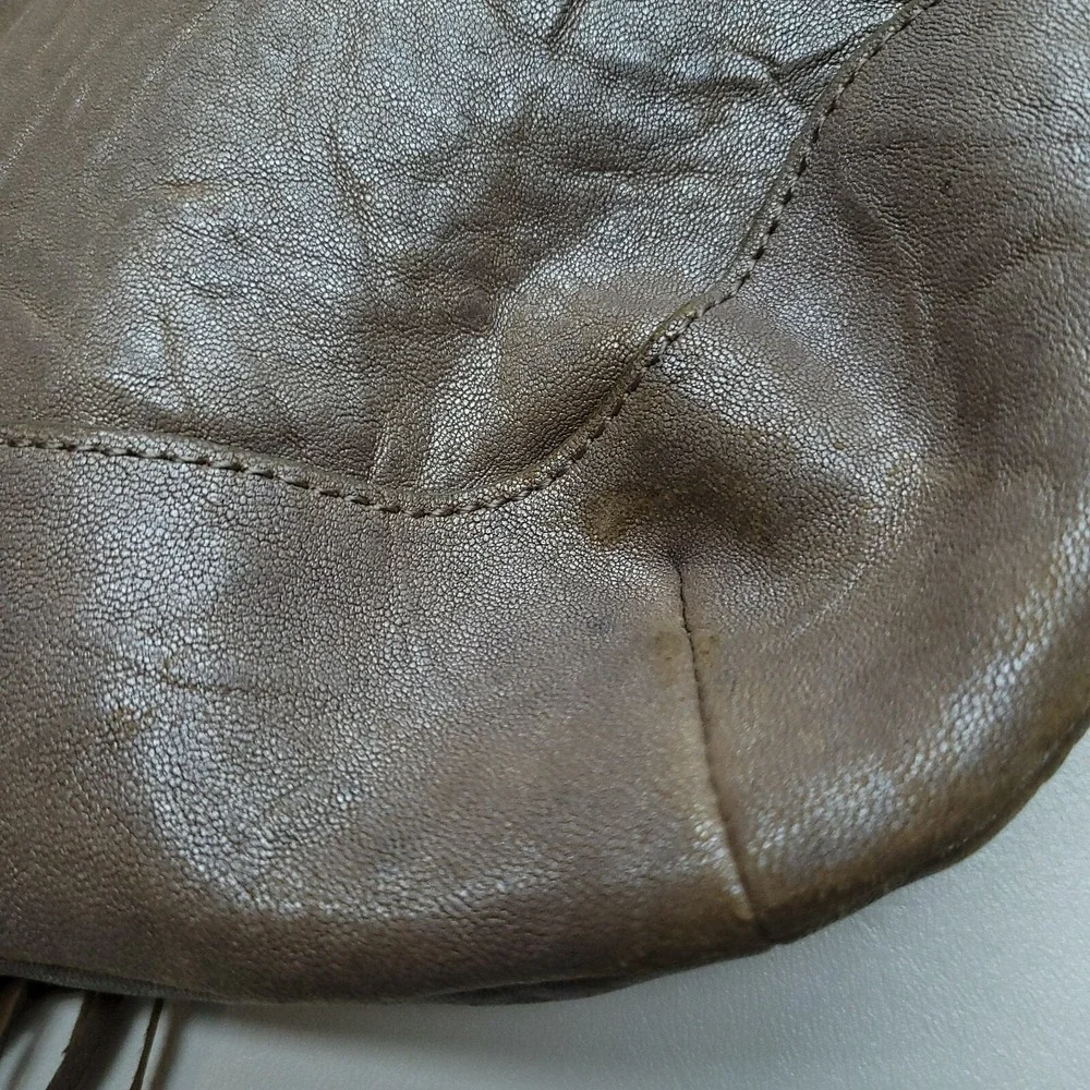 Foley & Corinna‎ Purse Mid City Tote Brown Taupe Pebbled Crossbody Hobo Zip